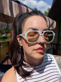Black OptiFlex®: LVLUP Expo Aviator Glasses #99114221 | Zenni Optical